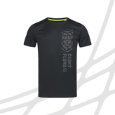 Men's sport t-shirt vertical logo black CF