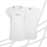 Women's t-shirt black and white - white CF