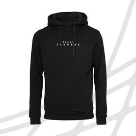 Unisex hoodie basic black and white černá CF