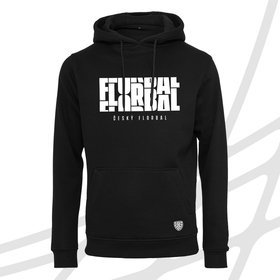 Man's hoodie ZigZag black Czech Floorball