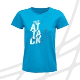 Women's t-shirt aqua the attack