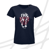 Women's t-shirt navy the wall