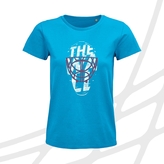 Women's t-shirt aqua the wall