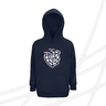 Kid's hoodie navy distorted logo CF 