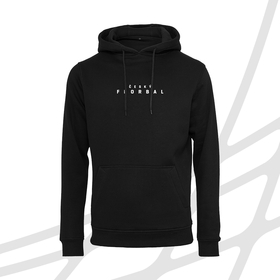 Unisex hoodie black and white černá CF