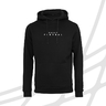Unisex hoodie black and white černá CF