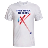 Kid´s T-shirt Fast track floorball - white