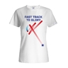 Women´s T-shirt Fast track floorball - white