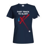 Women´s T-shirt Fast track floorball - navy