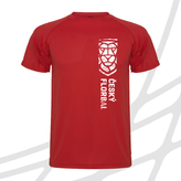 Tričko dětské svislé logo červené ČF