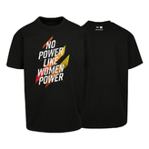Unisex t-shirt Heavy Oversize No power like women power black CF