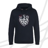 Men's hoodie navy distorted logo CF