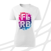 Tričko dámské bílé motiv FLRB