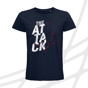 Men's t-shirt navy the attack