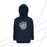 Kid's hoodie navy distorted logo CF 