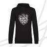 Men's hoodie black distorted logo CF