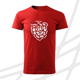 Tričko dětské distorted logo ČF červené