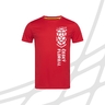 Tričko pánské sportovní svislé logo červené ČF