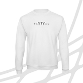 Unisex hoodie basic black and white white CF